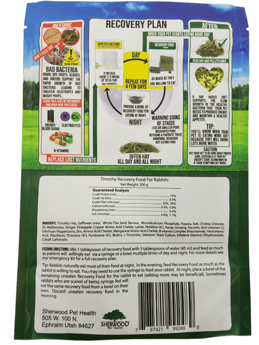 Sherwood - Recovery Food or Emergency Kit for Rabbits